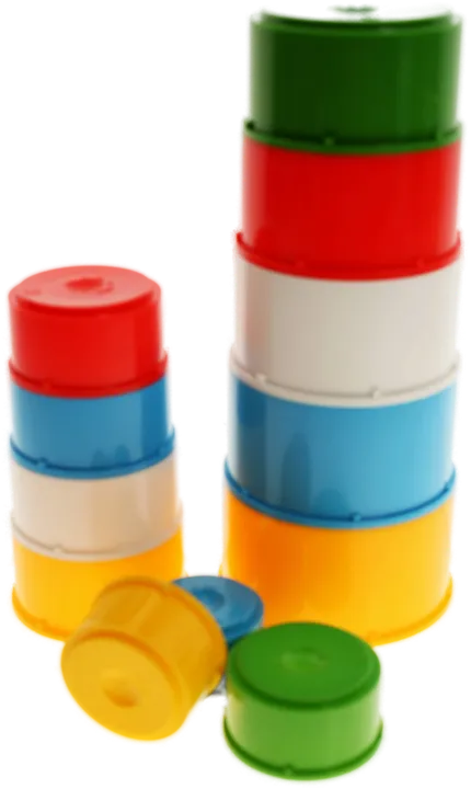 Chicco Piramide Millecolori – Stapelbecher-Pyramide, 12-teilig, Made in Italy - Bild 2