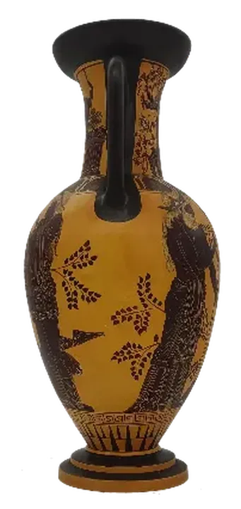 Handgemalte Vase der griechischen Mythologie aus Ton, Höhe 36cm - Bild 2