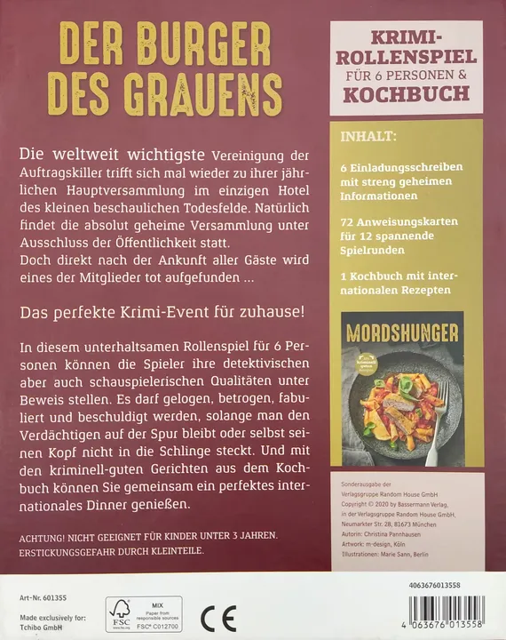 Der Burger des Grauens - Krimi Rollenspiel und Kochbuch - Christina Pannahausen  - Bild 2