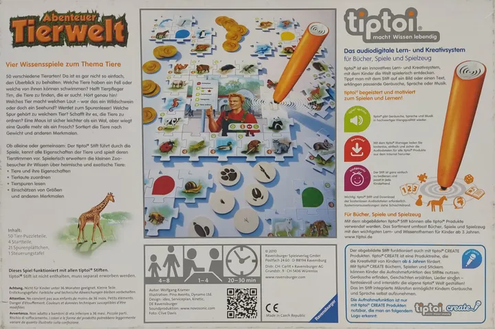 tiptoi® Abenteuer Tierwelt - Wissensspiel - Ravensburger  - Bild 2