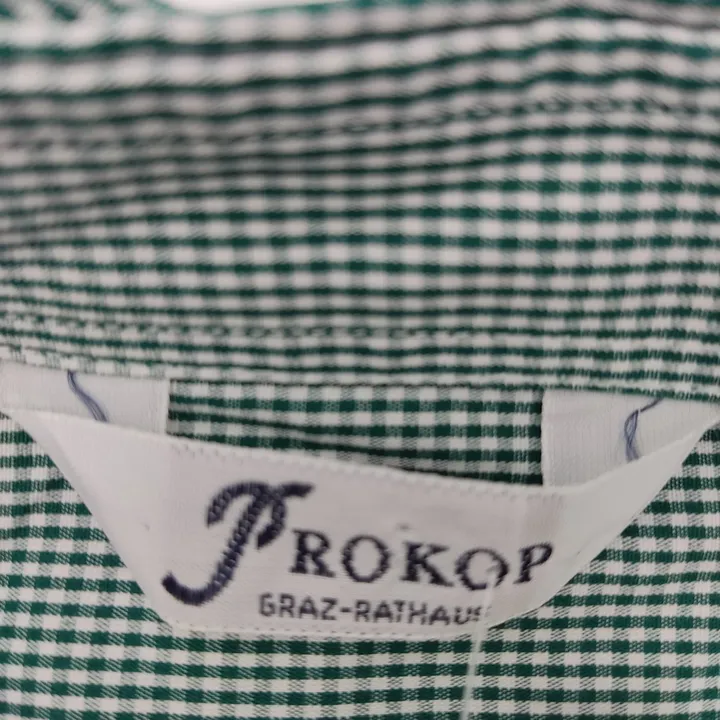Prokop Herrenhemd grün,weiß kariert - M - Bild 4