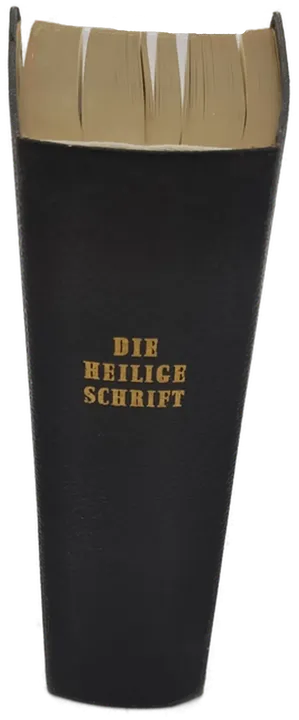 Buch Die Heilige Schrift, Bibel von 1973 schwarz mit Goldrand - Bild 1