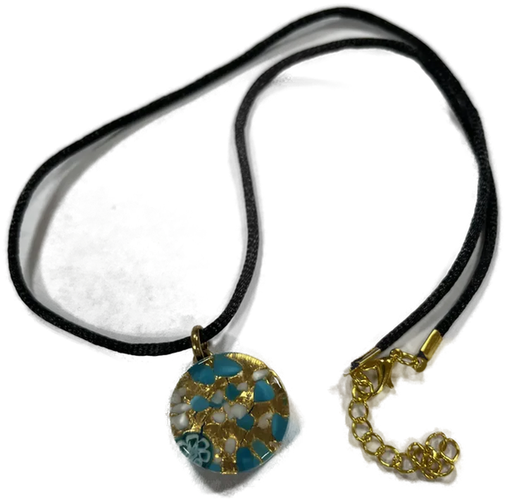 Schmuckset Ohrringe und Kette (44cm) Modeschmuck Muranoglas - Bild 3