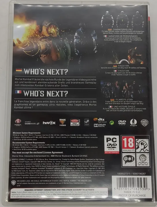 PC Game DVD-ROM Mortal Kombat X - Bild 3