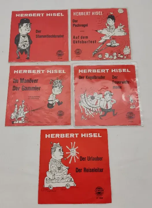 Single Langspielplatten - Herbert Hisel - 5er Set - Bild 1