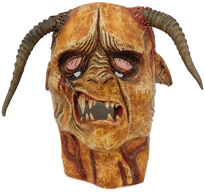 Geschnitzte Krampus-Maske Holz - Bild 2
