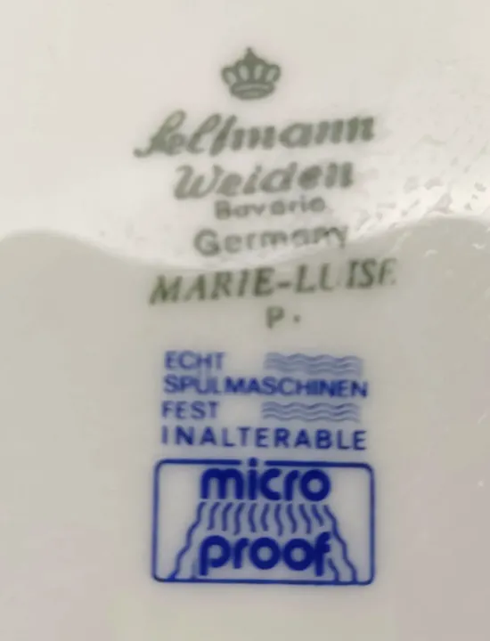 Seltmann Weiden- Suppenschüssel mit Deckel 2,15 l Streublume blauer Rand - Bild 5