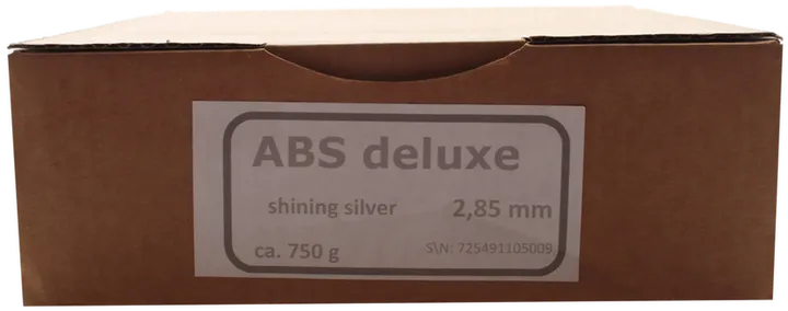 ABS deluxe 3D-Drucker-Filament | Shining Silver | Vakuumverpackt - Bild 4