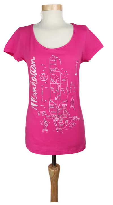 Benetton Damen T-Shirt pink - M/38 - Bild 4