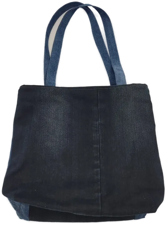 Damen Handtasche blau handgemacht upcycling - Bild 1