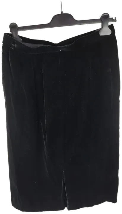 Damen Samtrock Midi schwarz - L/40 - Bild 2