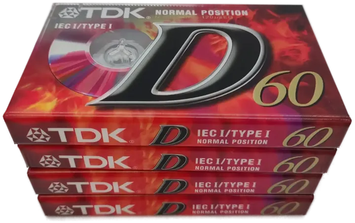TDK D 60 Audio Kassetten 4 Stück - Bild 1