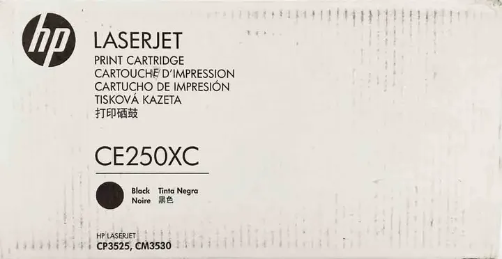 HP Laserjet Toner-Cartridge-Kartusche-Cartouche d'impression  Schwarz, CE250XC, Black, Noir, Tinta Negra - Bild 4