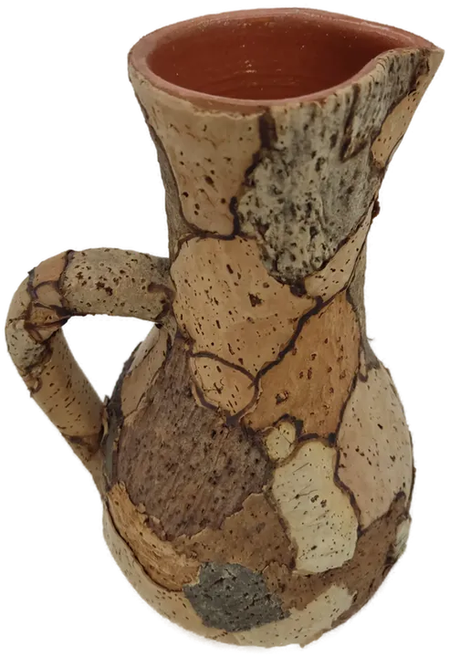 Keramik Vase mit Kork Oberfläche  - Bild 1