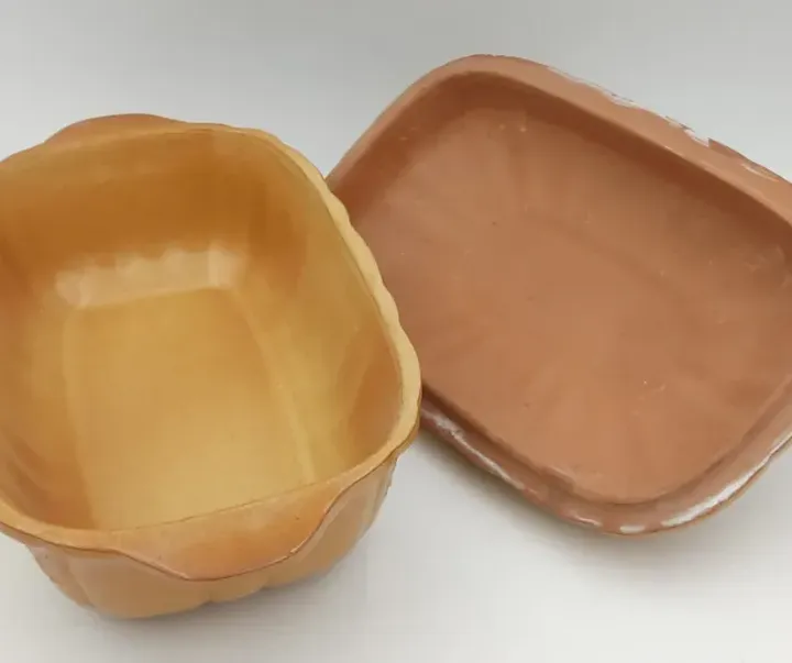 Aufbewahrungsbehälter für Brot aus Keramik braun  - Bild 3