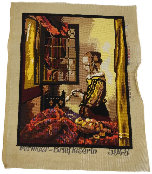 Vermeer - Briefleserin Stickbild 5948 63x51cm - Bild 4