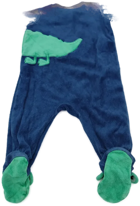 H&M Baby Jungen Pyjama, blau/grün, Größe 62, Frottee, mit Druckknöpfen - Bild 2