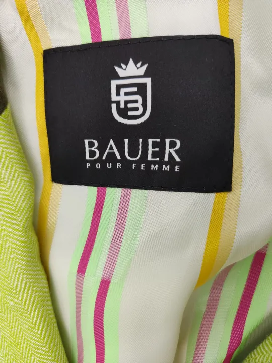 Bauer Damenblazer Ziermanschetten limettengrün - 44 - Bild 4