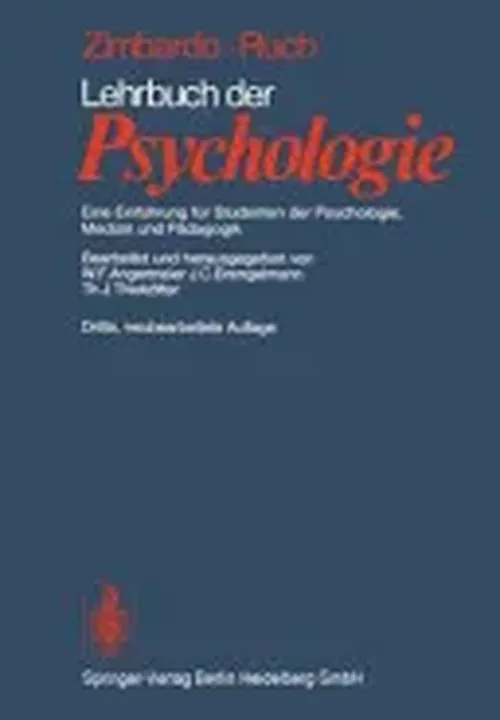 Lehrbuch der Psychologie - P.G. Zimbardo - Bild 1