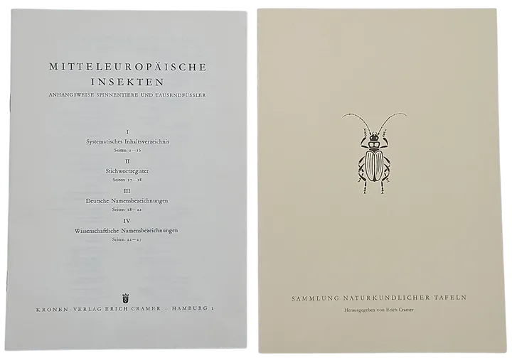 Mitteleuropäische Insekten - Anhangsweise Spinnentiere und Tausendfüssler - Erich Cramer - Bild 2