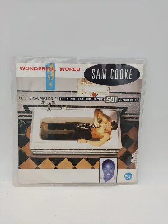 Single-Langspielplatte - Sam Cooke - Wonderful World  - Bild 1