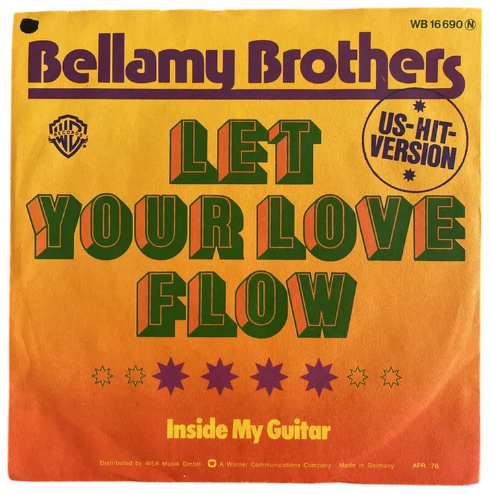 Singles Schallplatte - Bellamy Brothers - Let your love flow; Inside my Guitar - Bild 1