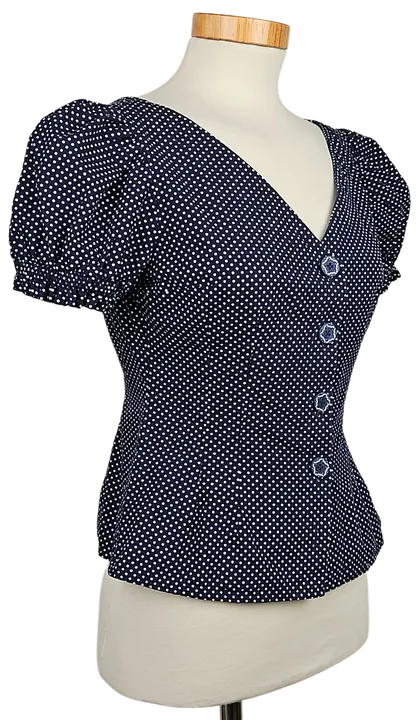 Lena Hoschek Damen Bluse, blau - Gr. S  - Bild 3