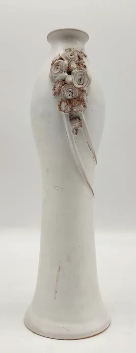 Vase aus Ton mit Blumenmuster - Bild 1