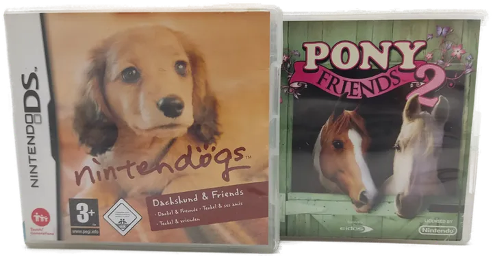 Nintendo DS - 2er Pack Nintendogs Dachshund & Friends, Pony Friends 2 - Bild 1