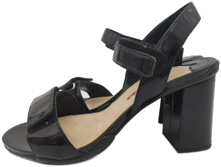 Prada Damen Sandale schwarz Länge: ca. 23 cm, Größe 37 - Bild 1