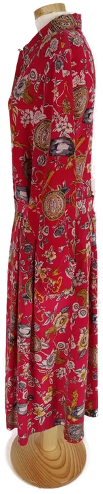 Silk City Damen-Kostüm rot geblümt - XL/42 - Bild 4