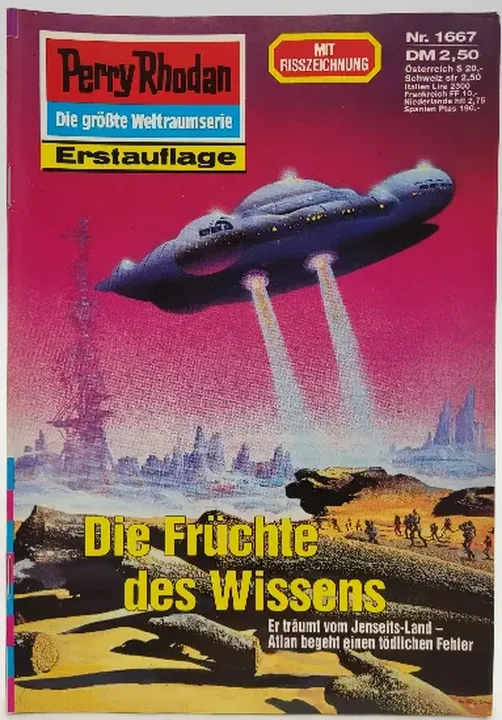  Romanheft Perry Rhodan Die Früchte des Wissens Erstauflage Nr.1667 - Bild 2