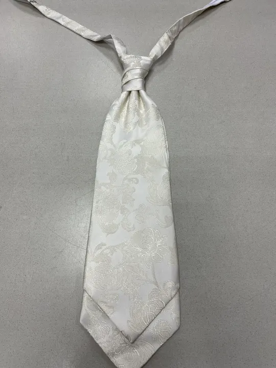 Maserhand - The Dress Code - Krawatte mit Einstecktuch - weiss - beige - Bild 4