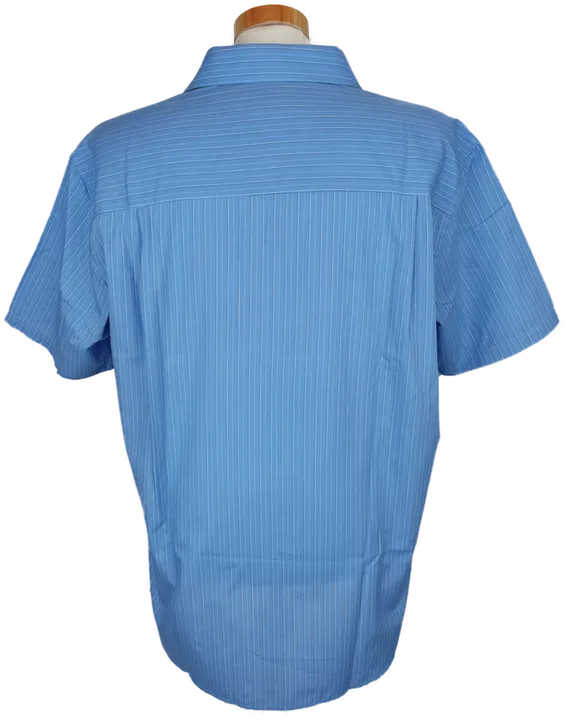 Charles Vögele Herren Kurzarmhemd blau/weiß gestreift - M/44 - Bild 2