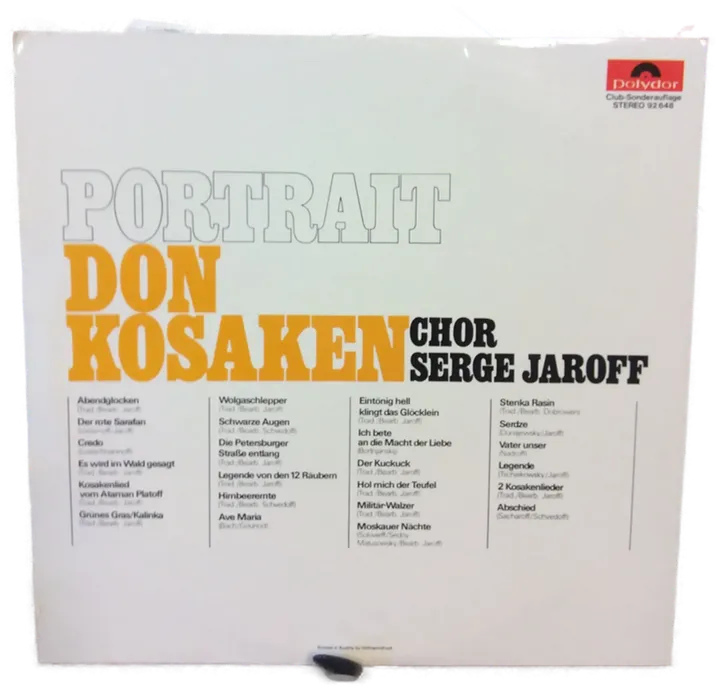 LP Schallplatte - 50 Jahre Don Kosaken Chor - Serge Jaroff - Bild 2