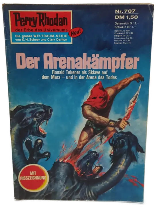  Romanheft Perry Rhodan Der Arenakämpfer Erstauflage Nr.707 - Bild 1