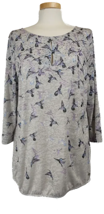 Gerry Weber Shirt grau mit Vögel- L/40 - Bild 1