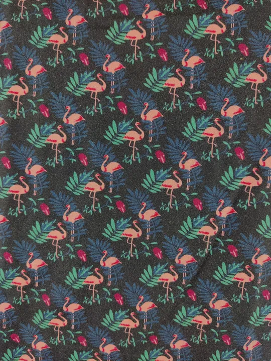 Jake*s Herren Hemd Flamingo Print schwarz/blau/pink/grün - L  - Bild 3
