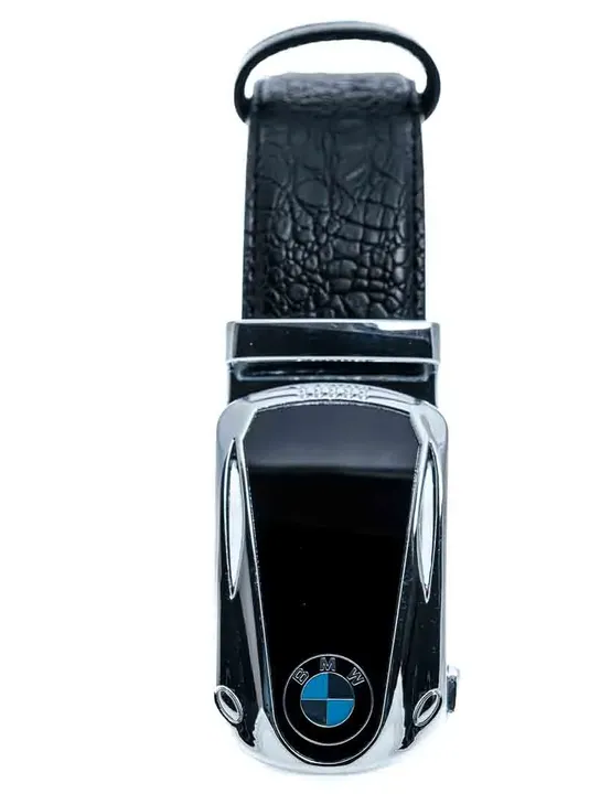 BMW Herren Leder Gürtel in Schwarz, Länge 1,25m - Neuwertig - Bild 2