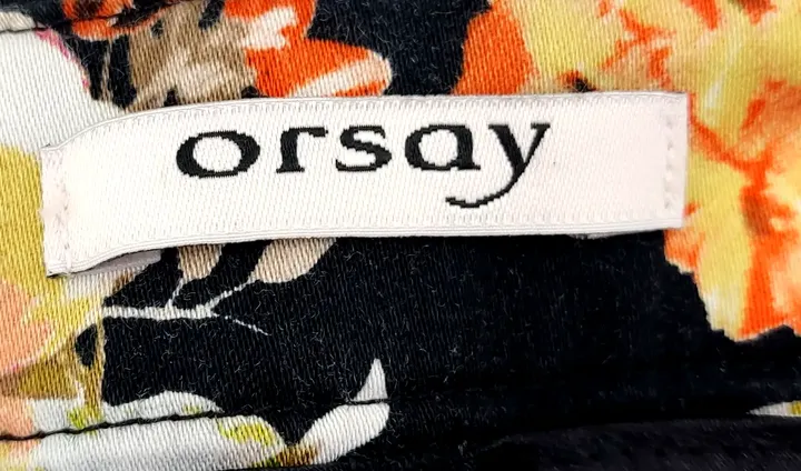 Orsay Damenhose schwarz mit Blumenmuster - Gr. 38 - Bild 3