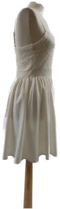 weißes Minikleid mit Trägern  - Bild 4
