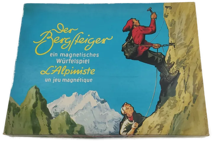 Der Bergsteiger - magnetisches Würfelspiel 50er Jahre Hausser Brettspiele - Bild 1