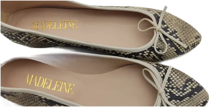 MADELEINE Damen-Ballerinas Gr. 41 in Animal Print-Leder, Neuwertig - Bild 5