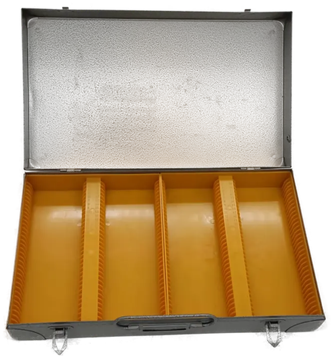 Vintage 2 Stk. elegante Aufbewahrungsboxen für 144 Diarahmen - Bild 1