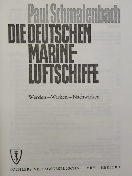 Die deutschen Marine-Luftschiffe. Werden, Wirken, Nachwirken - Paul Schmalenbach - Bild 2