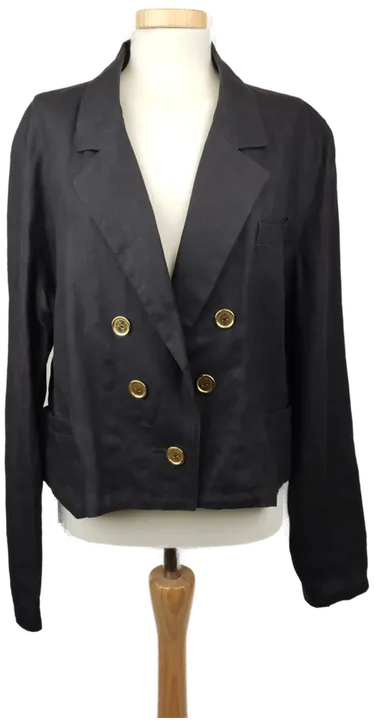 Mirta Del Pineto Damenblazer schwarz - 4XL/48 - Bild 1