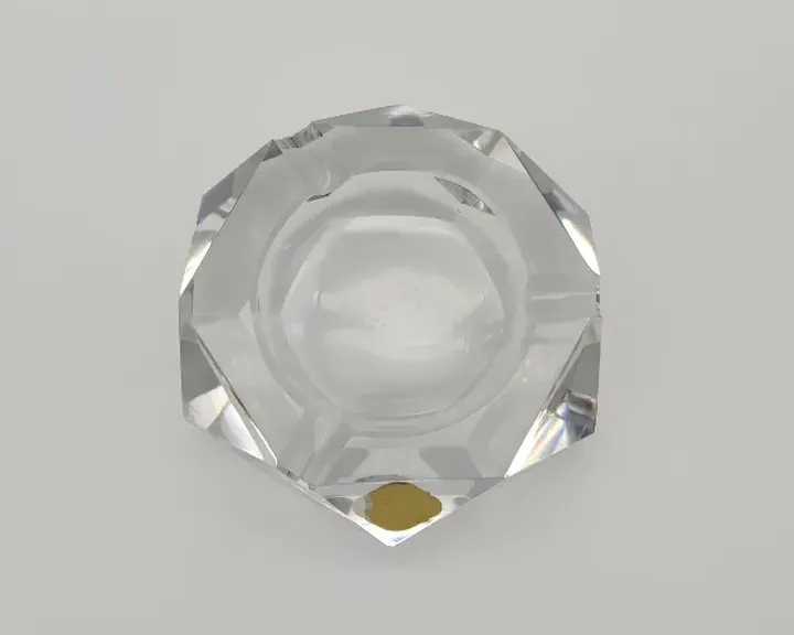 Vintage Kristall Aschenbecher transparent - Bild 3