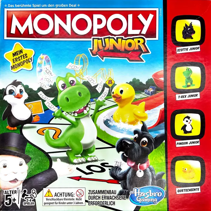 Monopoly Junior - Gesellschaftsspiel, Hasbro - Bild 1