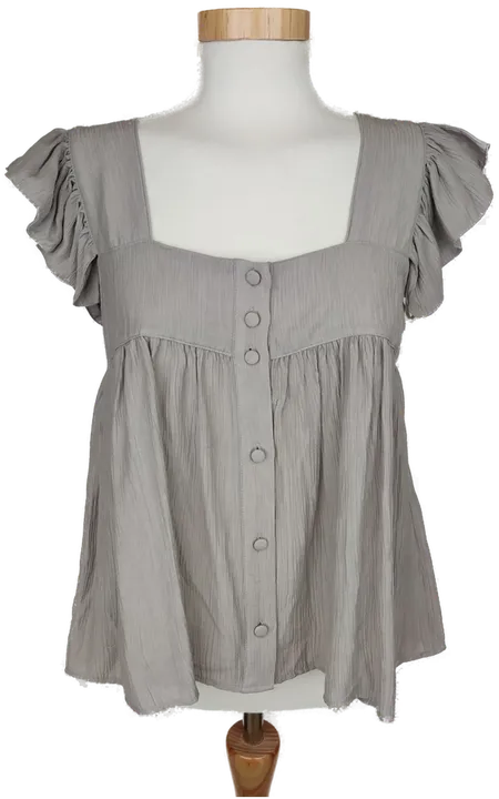 [NEU] Zara Damen Top grau/beige - S/36 - Bild 1