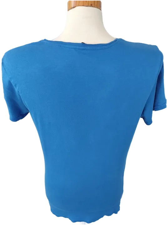 H&M Herren Basic T-shirt blau -  M - Bild 2